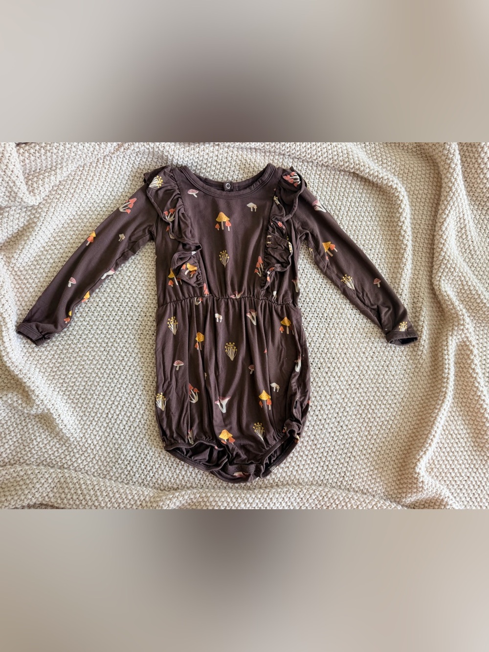 🤎🍄‍🟫 Kyte Baby Mushroom Bubble Romper | 2T | NWOT